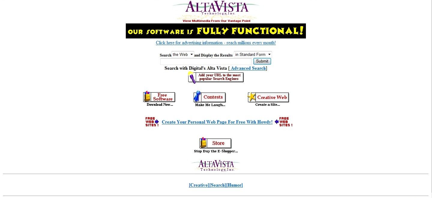 AltaVista moteur de recherches le 26-12-1996 - Blog Xpression-ecrite.com